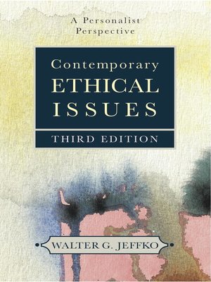cover image of Contemporary Ethical Issues